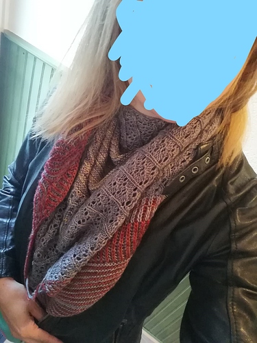 sjaal om