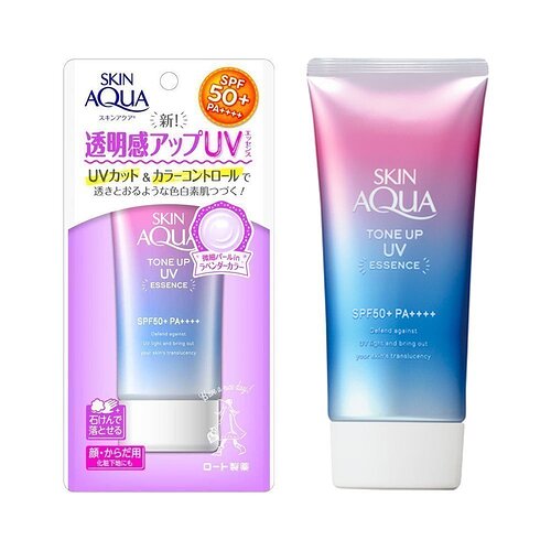 ROHTO-Skin-Aqua-New-Sunscreen-Tone-Up-UV-Essence-SPF50-Made-in-Japan