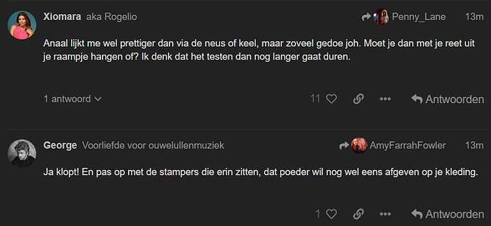 grappige posts die onder elkaar staan