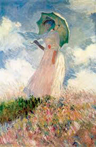 Claude-monet-vrouw-met-parasol-gedraaid-naar-links-femme-a-l'ombrelle-tournee-vers-la-gauche-ASH