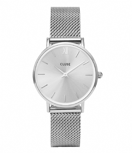 cluse-minuit-mesh-full-silver-watch-horloge-cl30023-front-600