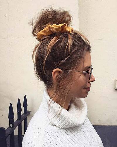 High-Bun-with-Scrunchie