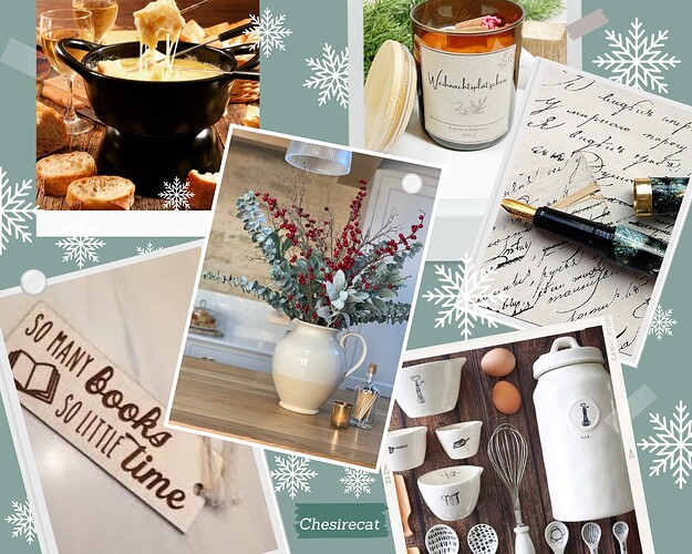 Light Green and White Festive Winter Family Photo Collage