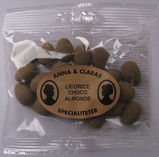 Licorice Choco Almonds zak