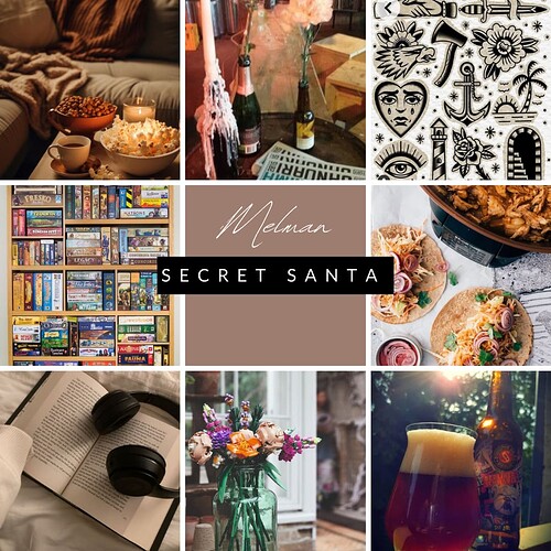 Mood Board Photo Collage Winter Autumn Instagram Post