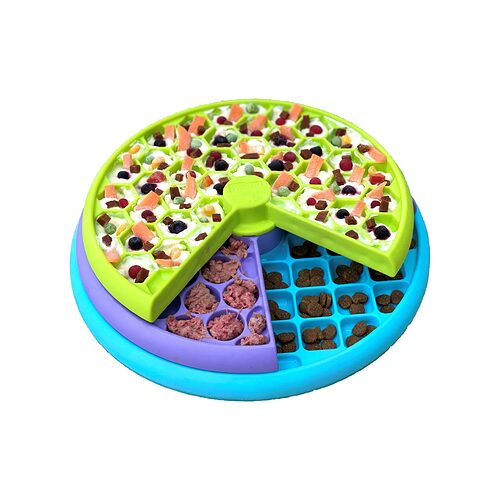 Nina-Ottosson-Lickin-Layers-draaipuzzel-anti-schrokbak-hond-drie-lagen-ditch-the-bowl-scaled