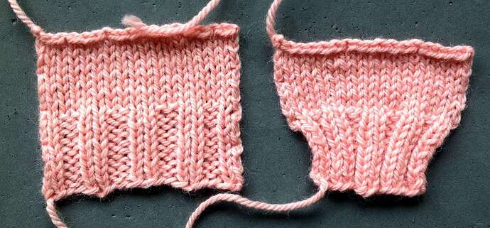 blocking swatch