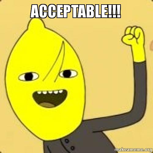 Acceptable