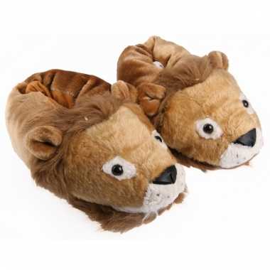 dames-zachte-dieren-sloffen-leeuw